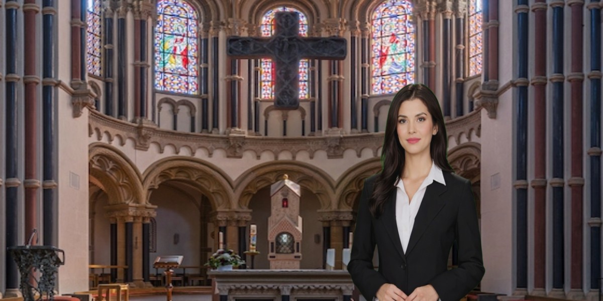 Virtuelle Kirchen-Erlebniswelt mit Kerzenmoment und Avatar